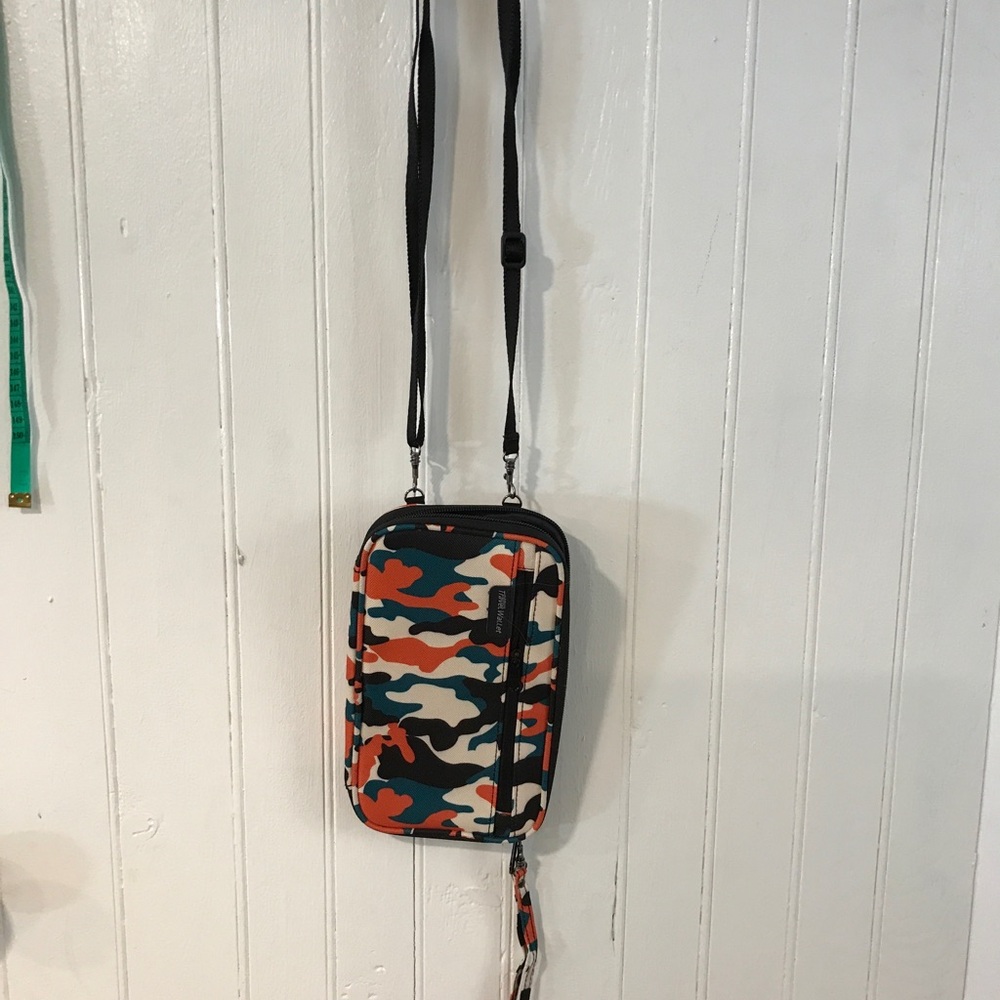 Travelwallet rfid mini purse with shoulder strap